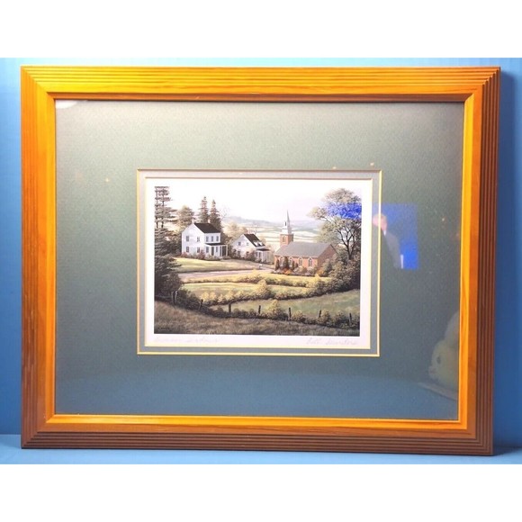 Bill Saunders Print "Summer Shadows" 13 1/2 X 11 Mat 7 X 5 Framed Signed Picture - Picture 1 of 5
